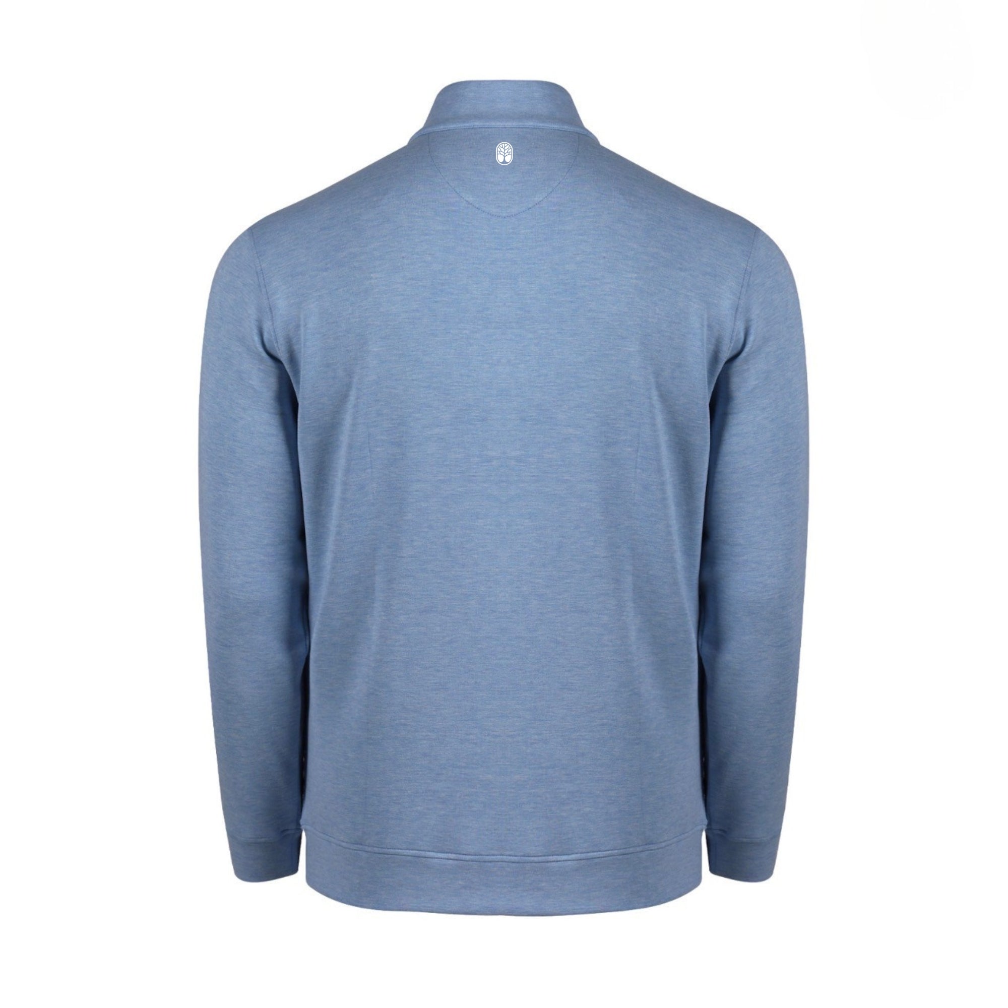 Quilted Cloud 1/4 Zip Pullover - Oxford Blue