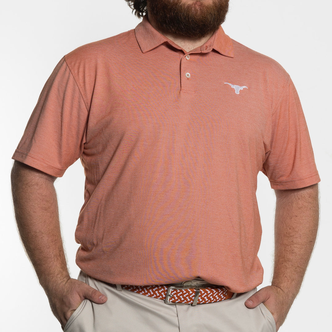 Texas Longhorn Butter Stripe Polo
