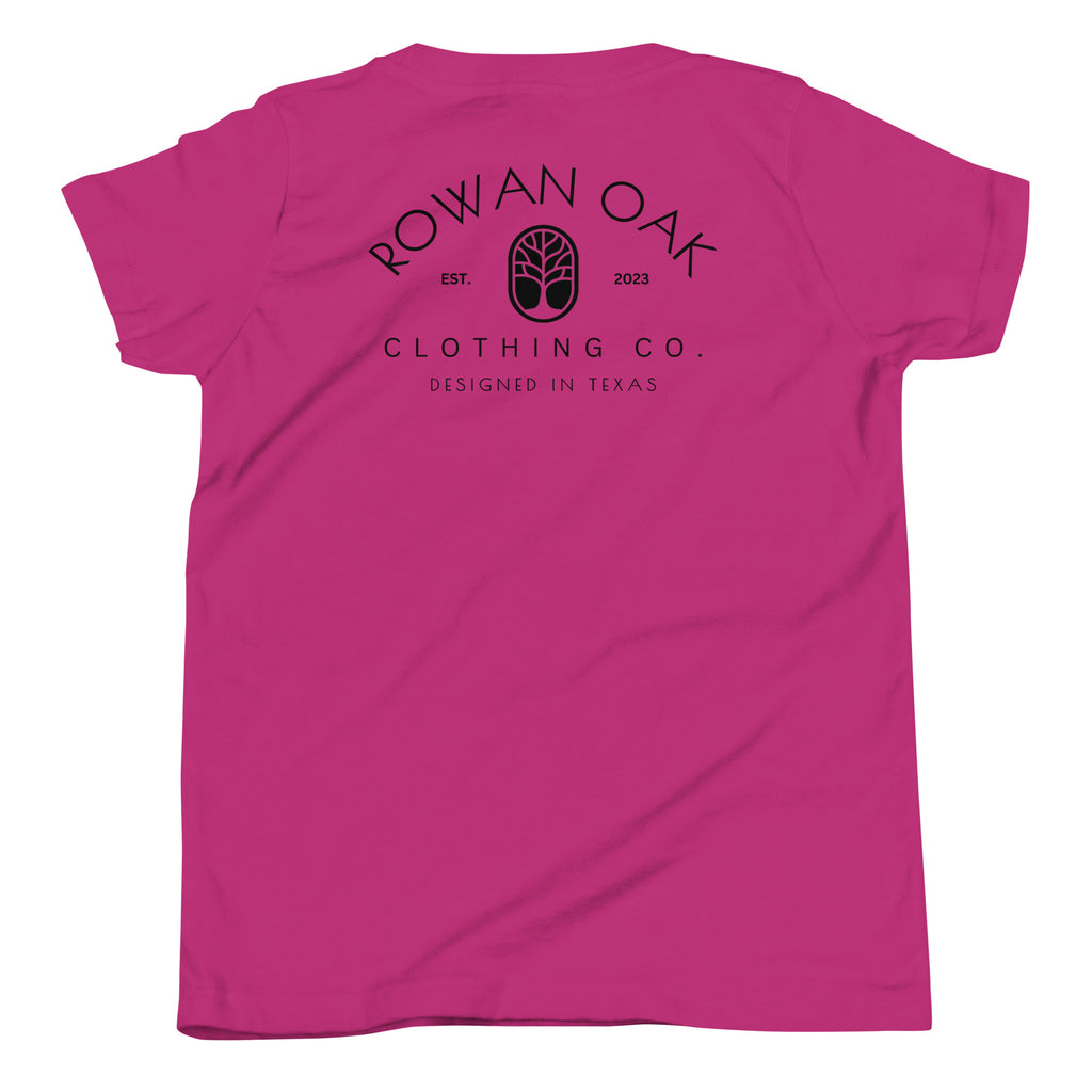 The Rowan Oak Youth T-Shirt (black)