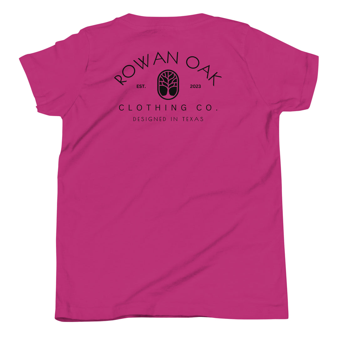 The Rowan Oak Youth T-Shirt (black)