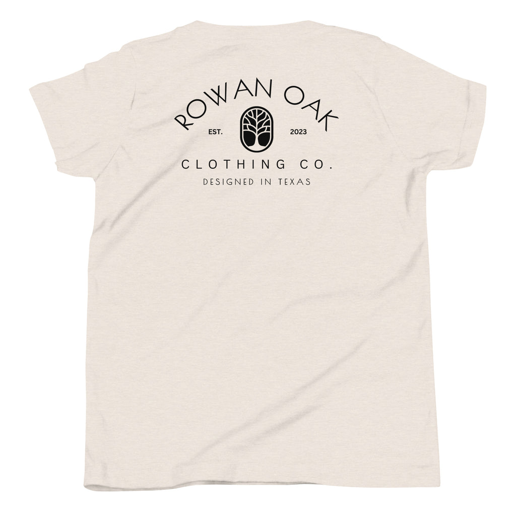 The Rowan Oak Youth T-Shirt (black)